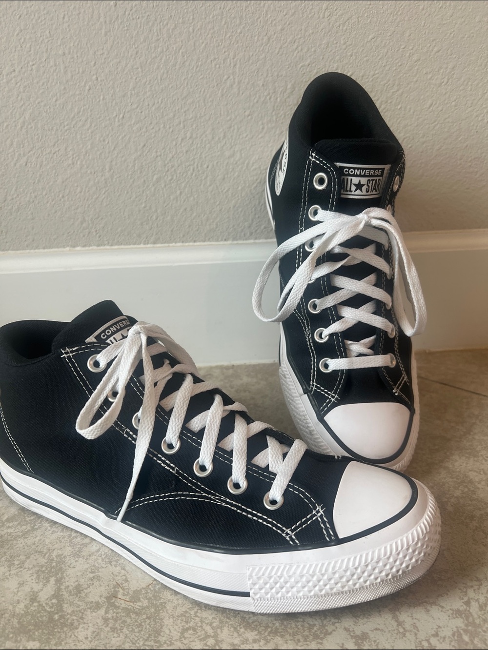 Converse Black & White Low-Top Canvas Sneakers